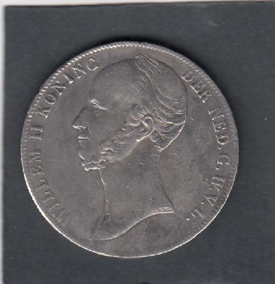 Beschrijving: 2 1/2 Gulden WILLEM II